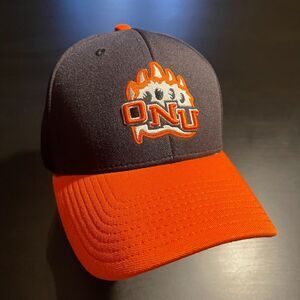Ohio Northern University ONU The Game Pro Size Medium Black / Orange Hat